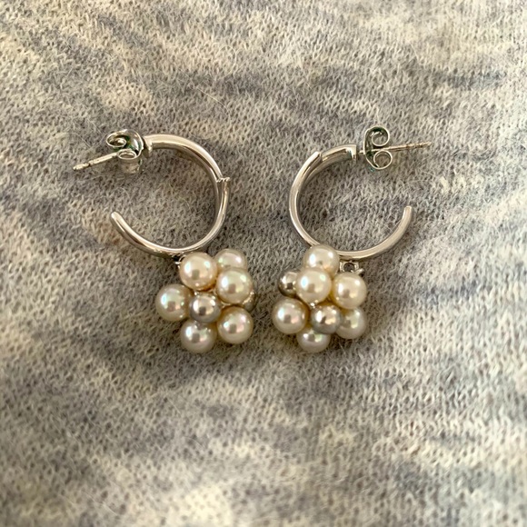 Grape Drop Sterling Silver Earrings - Picture 2 of 3